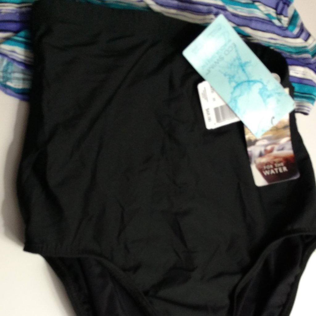 New Echo Swim Large Black Swimwear Bottoms